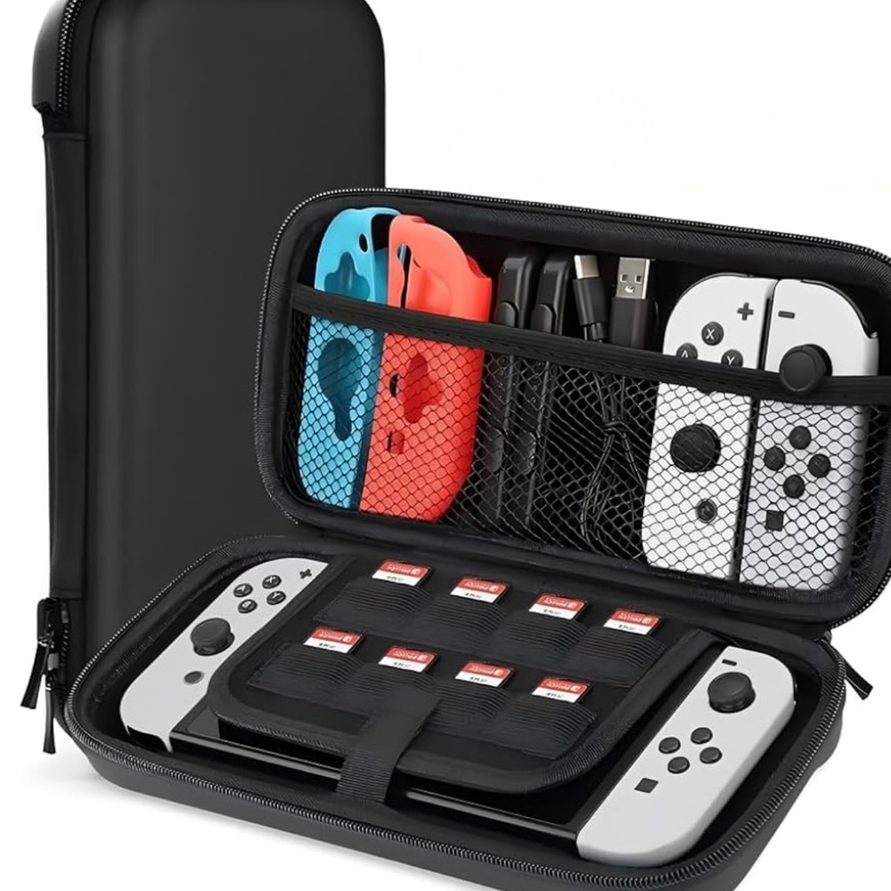 Nintendo Switch Console Case - Black with Red and Blue Accents